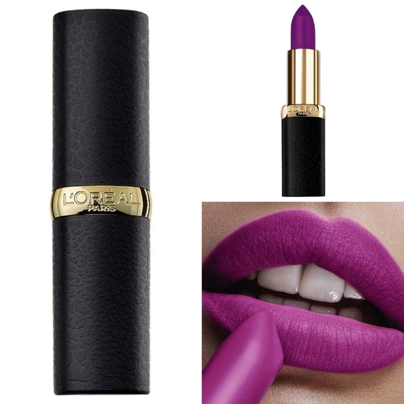 L'Oreal Purple Lipstick - Matte - Picture 2 of 7